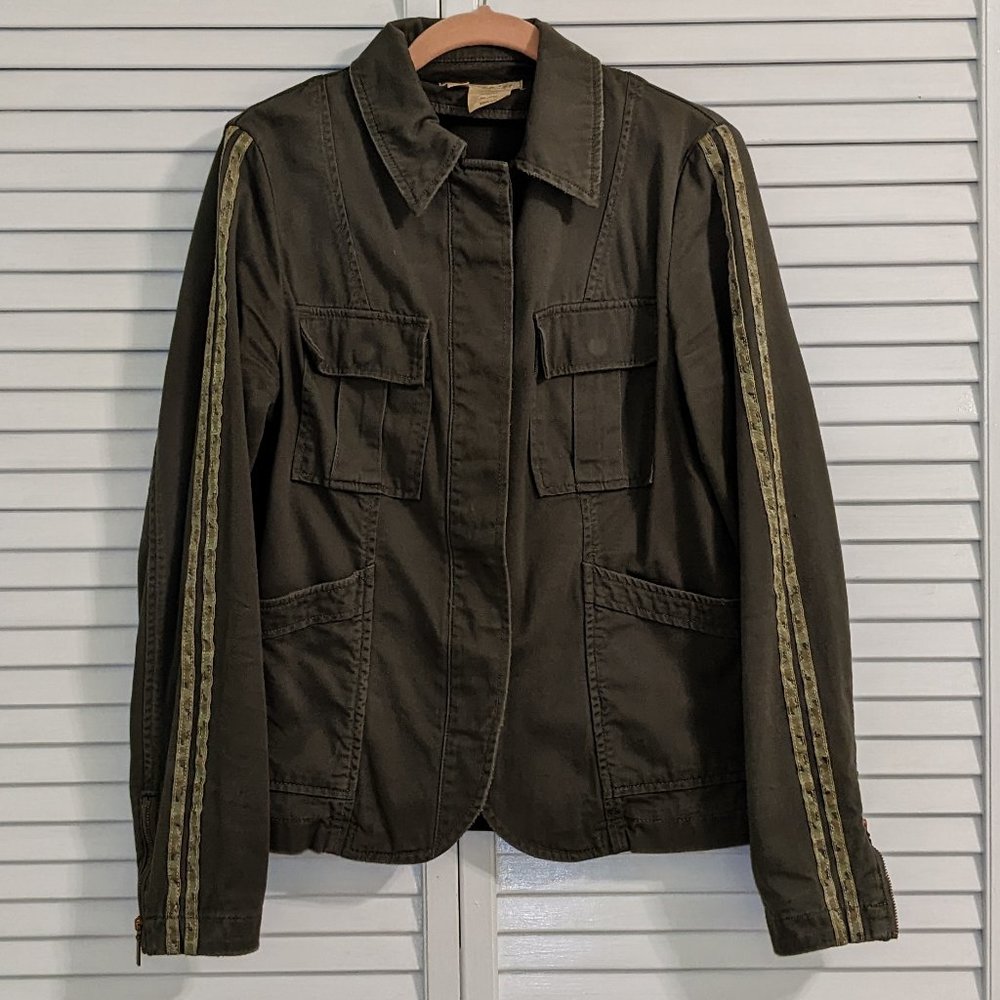 Olivette Camo Striped Shirt Jacket - Picture 5 of 6